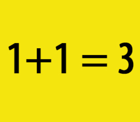 1 + 1 = 3